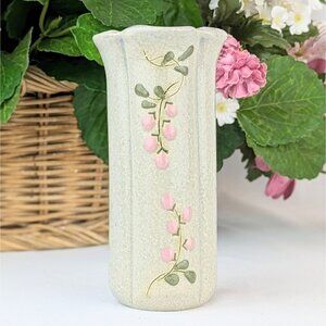 Small 5.5" Glazed Stoneware Vase Cottagecore Vintage Handmade Ceramic Vase 1990s